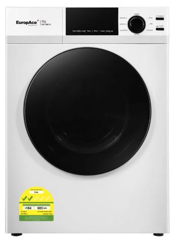 EuropAce 8KG Vented Dryer | Allergy Care Programs (EDY5801B)