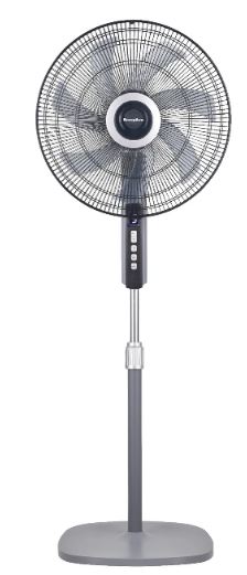 EuropAce 18” Deluxe DC Stand Fan with Remote | DC Motor, Strong Cooling, Digital Display and Remote Control (ESF8187EDCR) 