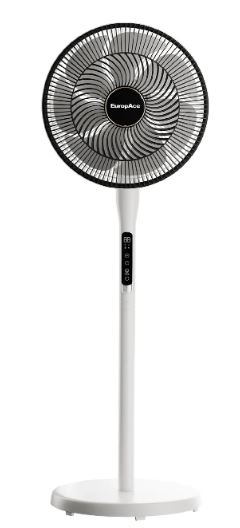 EuropAce 14” Whispr DC High Velocity Fan | Voice Control, Aerospace Inspired Blades for Powerful Airflow, Easy Cleaning (ELF7147DWH)
