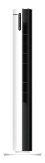 EuropAce 44" DC Tower Fan with Air Sterilizer | 99.99% Bacteria & Virus Sterilization (ETF7114DWH)