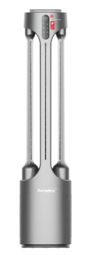 EuropAce Intelligent Dual Wings Air Purifying Bladeless Fan | Dual Korean True HEPA FILTER, AI Smart Wind, Patented 3-Way Airflow (Triple Airflow (EBFZ1GM) 