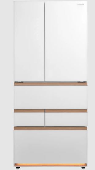 Toshiba 684L Multi-Door Fridge GR-RM919WI-PGX(B3) Matte White Glass with  Free 1.8L Toshiba rice cooker, RC-DR18LSG worth ($549) 
