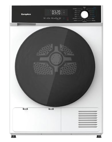 EuropAce 9Kg Heat Pump Dryer (EDY8900EWH) White