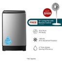 EuropAce 10KG 4 Ticks Top Load Washer with FREE 12" Stand Fan (Worth $109) (ETW8101DGM)