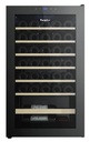 EuropAce 36 Bottles Wine Chiller | 3 Layered Anti-UV Glass, Beechwood Shelves (EWC3362DGY) 