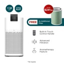 EuropAce ZenFresh Aroma Series Air Purifier + Additional 2 FREE Filters (Worth $241.80) (EPU5550DWH + FREE YEPU65550DFIL X 2) 