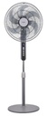 EuropAce 16” Deluxe DC Stand Fan with Remote | DC Motor, Strong Cooling, Digital Display and Remote Control (ESF8166EDCR)