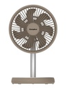 EuropAce 7” Rechargeable DC Fan with Adjustable Height (EUF3753DBR)